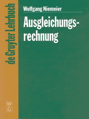 cover image of Ausgleichungsrechnung